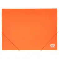 Duch: Neonově oranžový plastový pořadač s gumičkou ve formátu A4.
