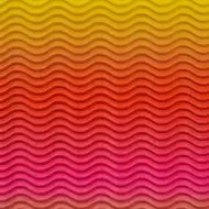 Duha dekorace 3D vlnitá lepenka B2 50x70cm 1ks