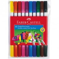 Dvojitý barevný omyvatelný fix 10ks sada - Faber-Castell