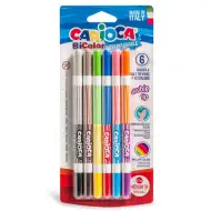 Dvoubarevná sada fixů 6 ks - Carioca