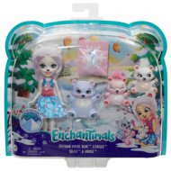 Enchantimals: Pristina Polar Bear &amp; Glacier herní set s malými zvířátky - Mattel