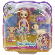 Enchantimals: Sunshine Beach Colita Goat a její rodina - sada figurek - Mattel