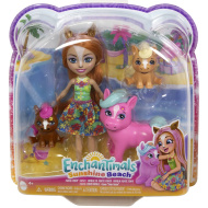 Enchantimals: Sunshine Beach Pensee Pony a její rodina - sada figurek - Mattel