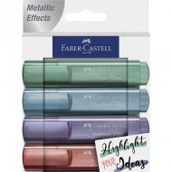 Faber-Castell: 1546 Metalický zvýrazňovač, sada 4 kusů