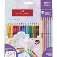 Faber-Castell: 24dílná sada barevných tužek GRIP s 6 pastelovými barvami