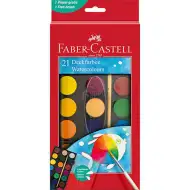 Faber-Castell: Akvarelové barvy, sada 21 kusů, 30mm kotouče