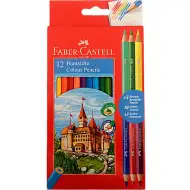 Faber-Castell: Barevné tužky 12ks + 3ks Bicolor