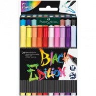 Faber-Castell: Black Edition 20ks sada barevných fixů