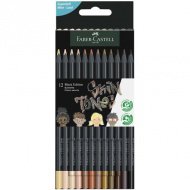 Faber-Castell: Black Edition Skin Tone sada 12 barevných tužek tělových odstínů