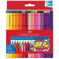 Faber-Castell: Grip sada 30 barevných filcových popisovačů