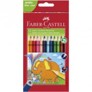 Faber-Castell: Jumbo 12ks trojúhelníková sada barevných tužek