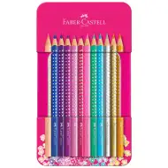 Faber-Castell: Sada 12 barevných tužek Sparkle v kovové dárkové krabičce