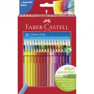 Faber-Castell: Sada barevných tužek Grip, 36 kusů