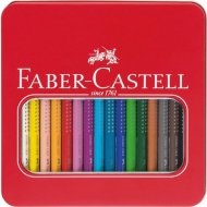 Faber-Castell: Sada barevných tužek Jumbo Grip v kovové krabičce, 16 kusů