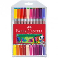 Faber-Castell: Sada fixů 20ks s dvojitou špičkou