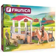 Faunica: Stáj s koněm a doplňky - Woodyland