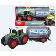 Fendt Farm traktor s mléčným přívěsem 26cm - Dickie Toys