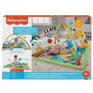 Fisher-Price: Deštný prales 3 v 1 hrací podložka s hudebním lenochodem a polštářkem na bříško - Mattel