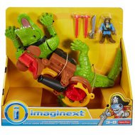 Fisher-Price: Imaginext krokodýl a kapitán Hook hračkový set - Mattel