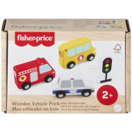 Fisher-Price: Wood dřevěná autíčka sada - Mattel