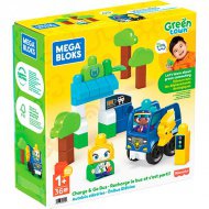 Fisher-Price: Zelené Město autobusová zastávka s dobíjecí stanicí - stavebnice Mega Bloks