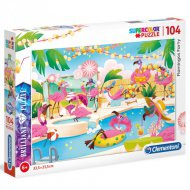 Flamingo party 104dílné puzzle - Clementoni