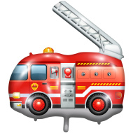 Fóliový balón ve tvaru hasičského auta 65 × 51 cm