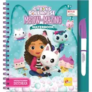 Gabiin domeček Meow-Mazing vodou malovatelná omalovánka - Lisciani