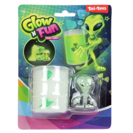 Glown Fun Slime Alien: Fluorescenční sliz v olejovém sudu s figurkou mimozemšťana