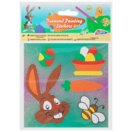 Grafix: Velikonoční samolepka pro diamantové malování, balení 5 ks, v 2 variantách, 1 ks