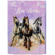 Gumová složka Love Horse ve formátu A4