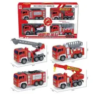 Hasičské auto 4ks sada
