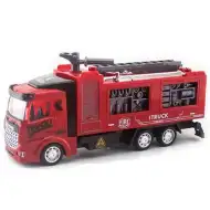 Hasičské auto s pohonem na zpětný chod, se světlem a zvukem 1/48