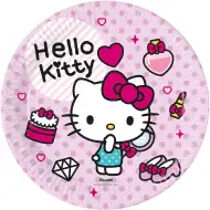 Hello Kitty 8ks papírový talíř set 23cm