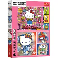 Hello Kitty a přátelé 2x200 puzzle - Trefl