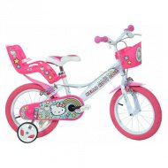 Hello Kitty růžovo-bílé dětské kolo 16 palců - Dino Bikes kolo