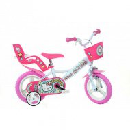 Hello Kitty růžový a bílý dětský kolo velikosti 12 - Dino Bikes kolo