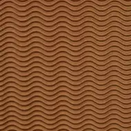 Hnědá dekorace 3D vlnitá lepenka B2 50x70cm 1ks