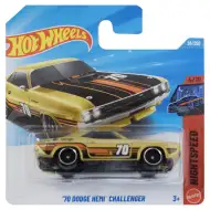Hot Wheels: 70 Dodge HEMI Challenger zlaté autíčko 1/64 - Mattel