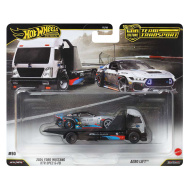 Hot Wheels: Aero Lift přepravník aut a 2024 Ford Mustang RTR SPEC 5-FD autíčko 1/64 - Mattel