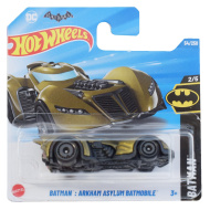 Hot Wheels: Batman Arkham Asylum Batmobile zlaté autíčko 1/64 - Mattel