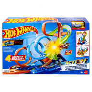 Hot Wheels: Dvojitá-Dvojitá Smyčka dráhová sada - Mattel