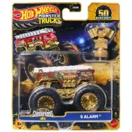 Hot Wheels Monster Trucks: 5 Alarm šampion autíčko s trofejí 1/64 - Mattel