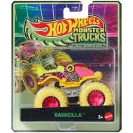 Hot Wheels Monster Trucks: Bashzilla autíčko svítící ve tmě 1/64 – Mattel