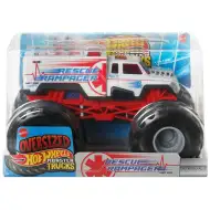 Hot Wheels: Monster Trucks Přerostlý záchranář Rampager, monstrózní auto 1/24 - Mattel