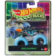 Hot Wheels Monster Trucks: Skelesaurus — autíčko svítící ve tmě v měřítku 1:64 – Mattel