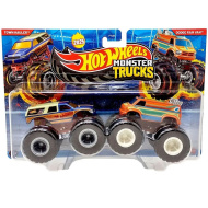 Hot Wheels Monster Trucks Town Hauler vs Dodge RAM Van dvojitý balíček vozidel - Mattel