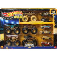 Hot Wheels Monster Trucks: multipack 11 ks autíček „Šampion“ - Mattel