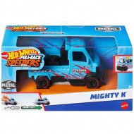 Hot Wheels: Pull-Back Speeders Mighty K zpětně táhnutelný kovový model autíčka 1/43 - Mattel