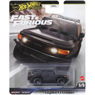 Hot Wheels: Rychle a zběsile Toyota FJ Cruiser Deluxe prémiové autíčko 1/64 - Mattel